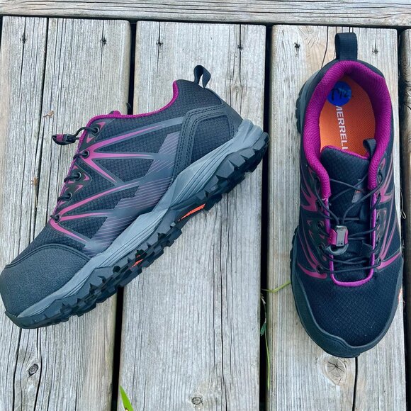 Women's MERRELL Fullbench Steel Toe Safety Work Shoes Size 7.5 - Picture 3 of 7